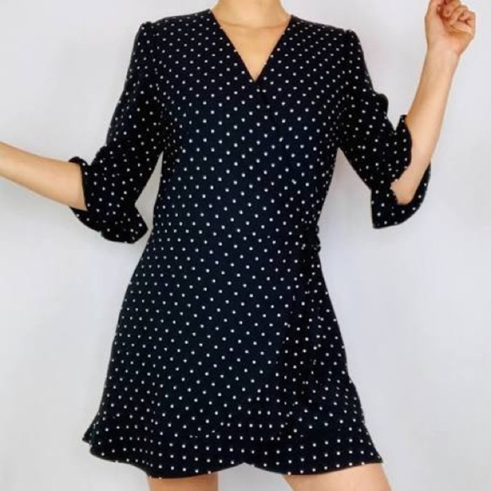 LOFT Women’s Polka Dot Wrap Dress